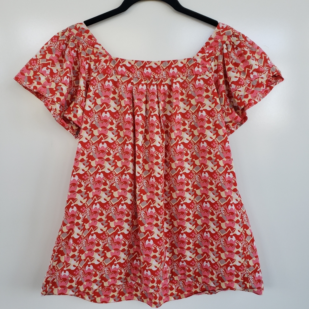 FRENCH CONNECTION Bohemian Coral, Pink, White Top - Picture 3 of 5